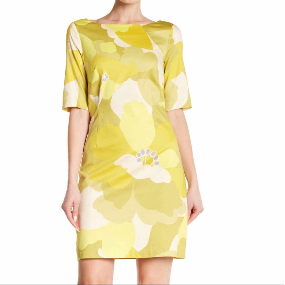 NWT yellow water color dress